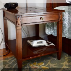 F44. Henredon Registry one-drawer bedside table. 25”x 24”w x 27”d - $275